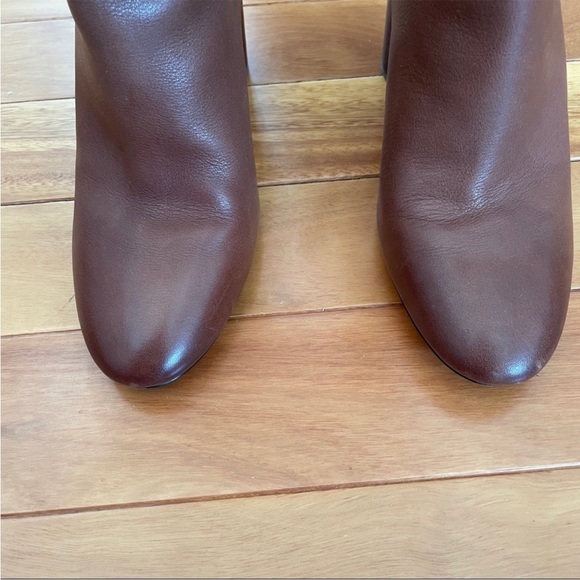 J. Crew Leather Mid-Calf Stacked Anya Boot - Picture 6 of 11